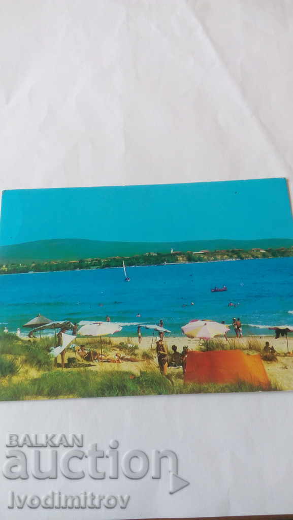 Пощенска картичка Приморско 1983