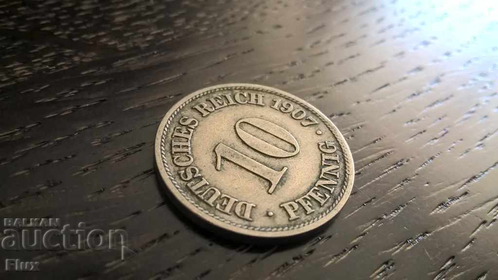 Reich Coin - Γερμανία - 10 Φοινίκη 1907; Σειρά Α