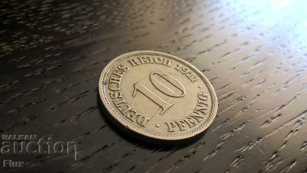 Reich Coin - Γερμανία - 10 Φοινίκη 1911; σειρά J