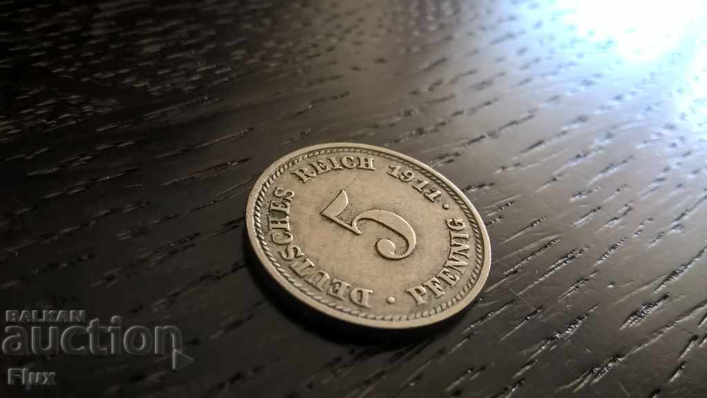 Reich Coin - Γερμανία - 5 Φοινίκια 1911; σειρά D
