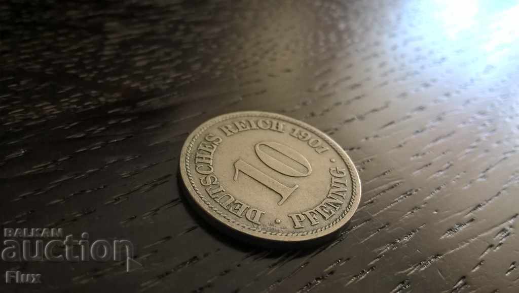 Ράιχ Coin - Γερμανία - 10 εκατοστά του μάρκου | 1901.? σειρά F