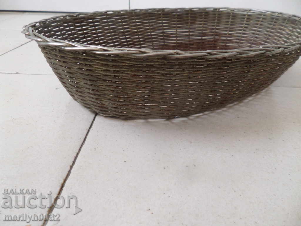Old metal plate for bread basket - 7 Old metal plate for bread basket - 7