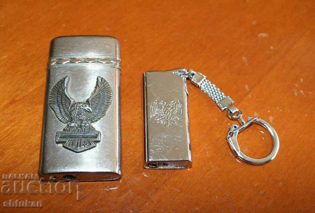 Old metal lighters - gas / piezo