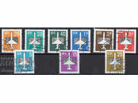 1982-87. R.D.G. Poștă aeriană. Avion stilizat