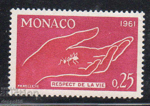 1961. Monaco. Conservarea naturii.