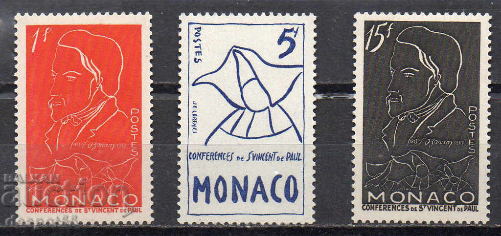 1954. Monaco. F. Ozanam - Founder of the Catholic Movement.