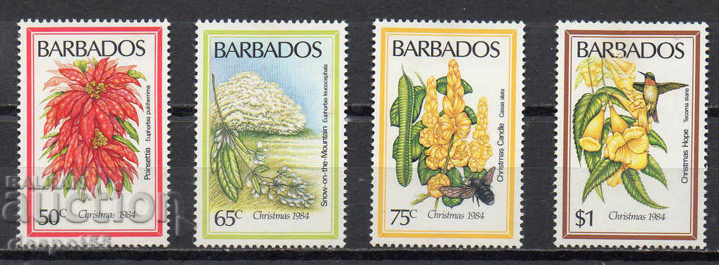 1984. Barbados. Crăciun - Flori.