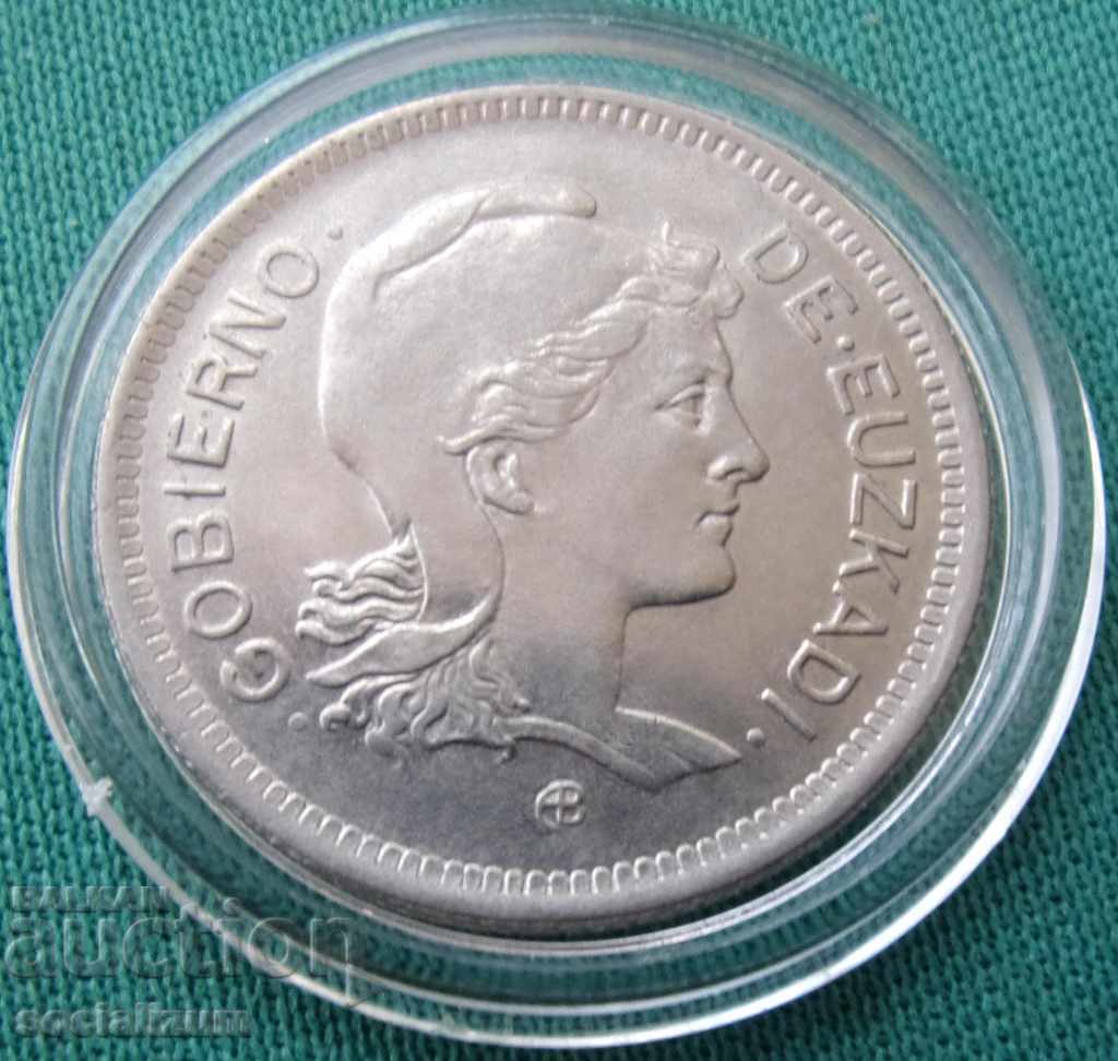 Spania 1 Pezes 1937 Foarte rare cu preț € 20.45 | 40.00 BGN