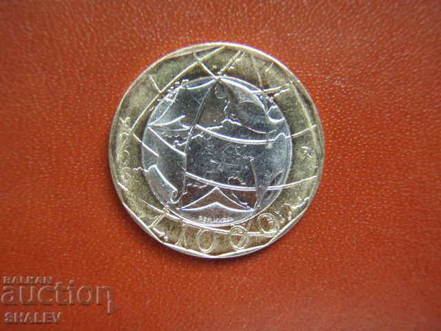 Auction 1000 Lire 1998 Italy - XF Auction 1000 Lire 1998 Italy - XF