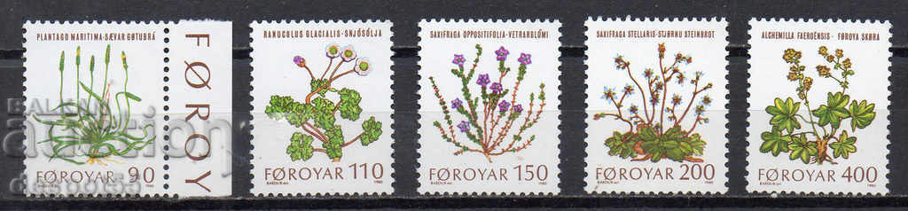1980. Фарьорските острови. Цветя.