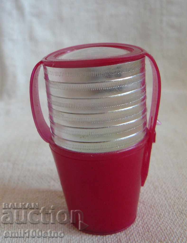 Комплект туристически чашки за водка (ракийка) алуминий СССР