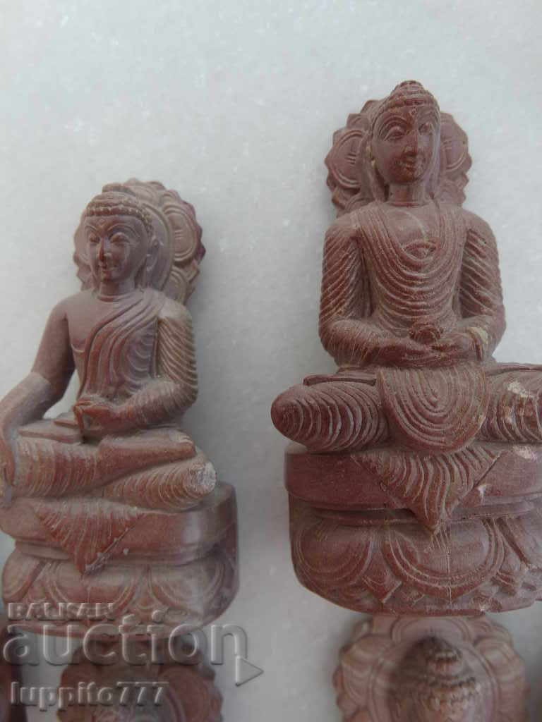 sculpture Buddha Buddhism miniatures 6 pieces lot - 7 sculpture Buddha Buddhism miniatures 6 pieces lot - 7