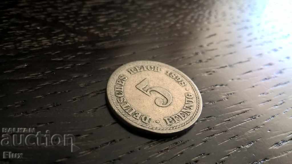 Reich Coin - Γερμανία - 5 Φοινίκια 1898; σειρά A
