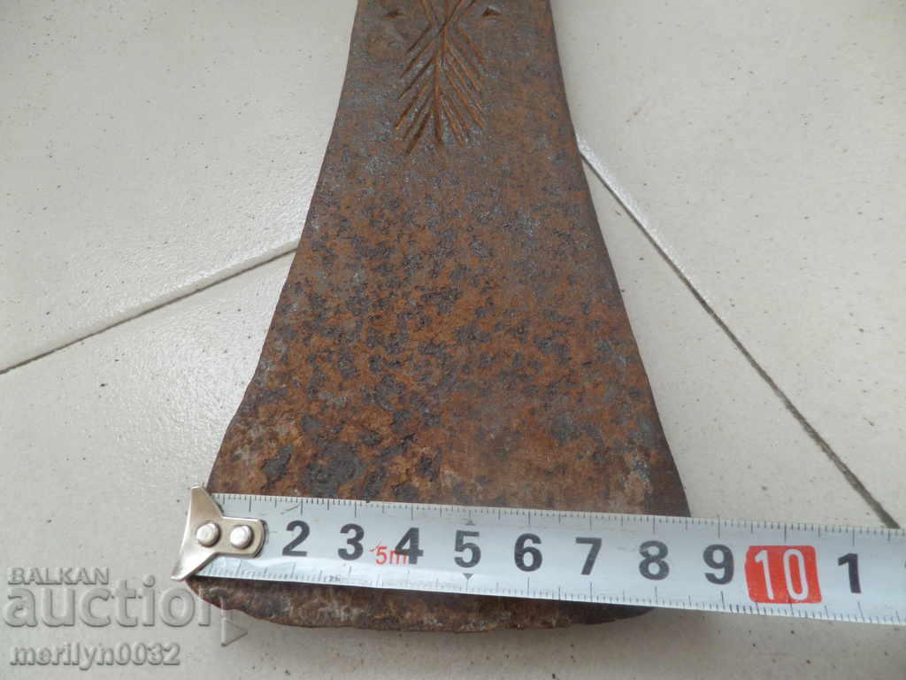 Old forged turntable, wrought iron, picking, tool, top - 6 Old forged turntable, wrought iron, picking, tool, top - 6