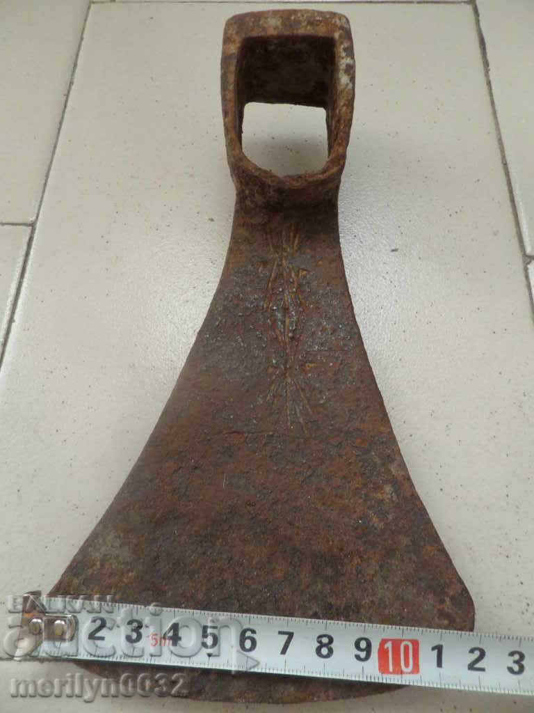 Forged chap, hoe, agricultural instrument, wrought iron - 6