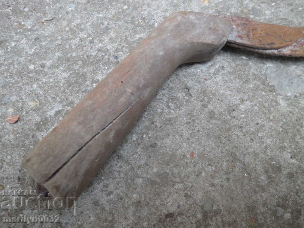 Old scythe sickle, blade, wrought iron - 5 Old scythe sickle, blade, wrought iron - 5