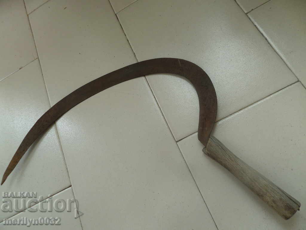 Old sickle, blade, wrought iron - 5 Old sickle, blade, wrought iron - 5
