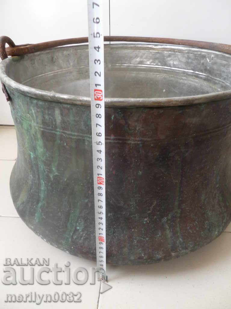 Old boiler LARGE, hardwood, baker, copper pot, late 19th century - 5 Old boiler LARGE, hardwood, baker, copper pot, late 19th century - 5