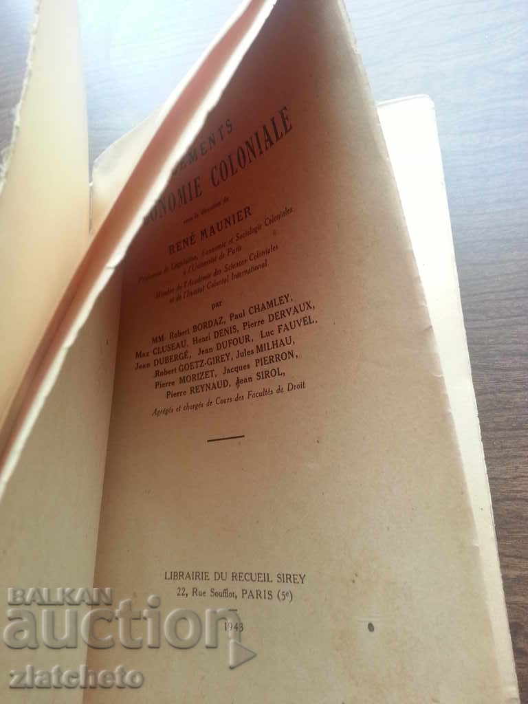 Auction Éléments d'économie coloniale: Sous la direction Auction Éléments d'économie coloniale: Sous la direction