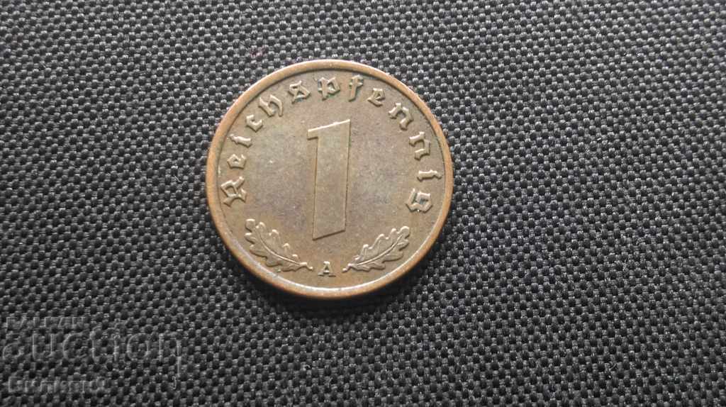 Germany 1 pfennig 1939 '' A ''
