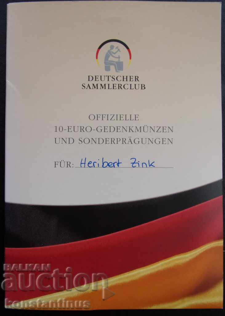 Germania 10 Euro 5 buc. CROBPO UNC PROOF cu preț € 58.80 | 115.00 BGN