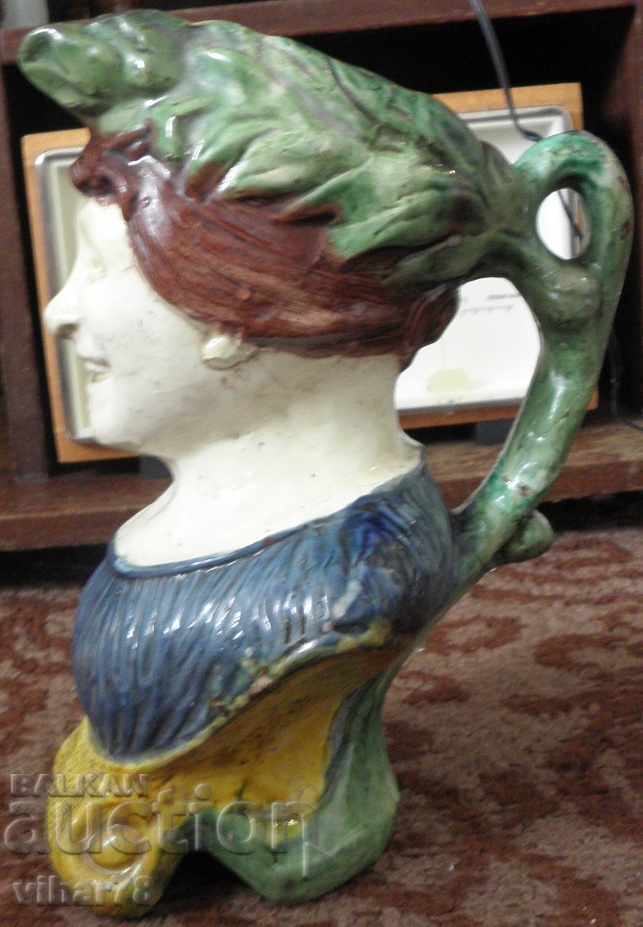 AN OLD POT HAND MODELED AND PAINTED - 5 AN OLD POT HAND MODELED AND PAINTED - 5