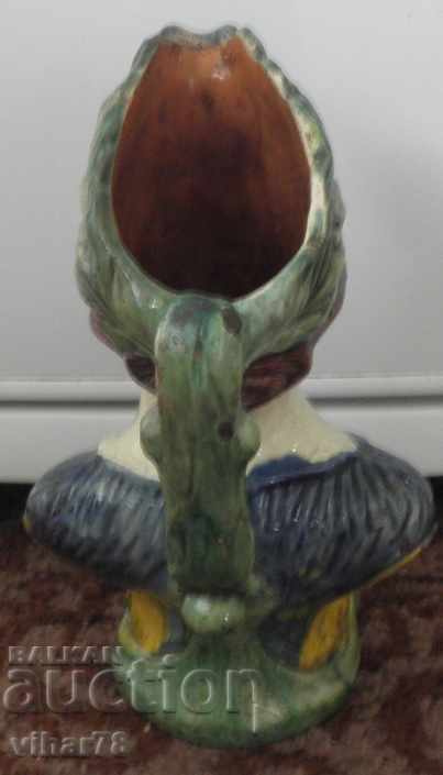 AN OLD POT HAND MODELED AND PAINTED - 6 AN OLD POT HAND MODELED AND PAINTED - 6