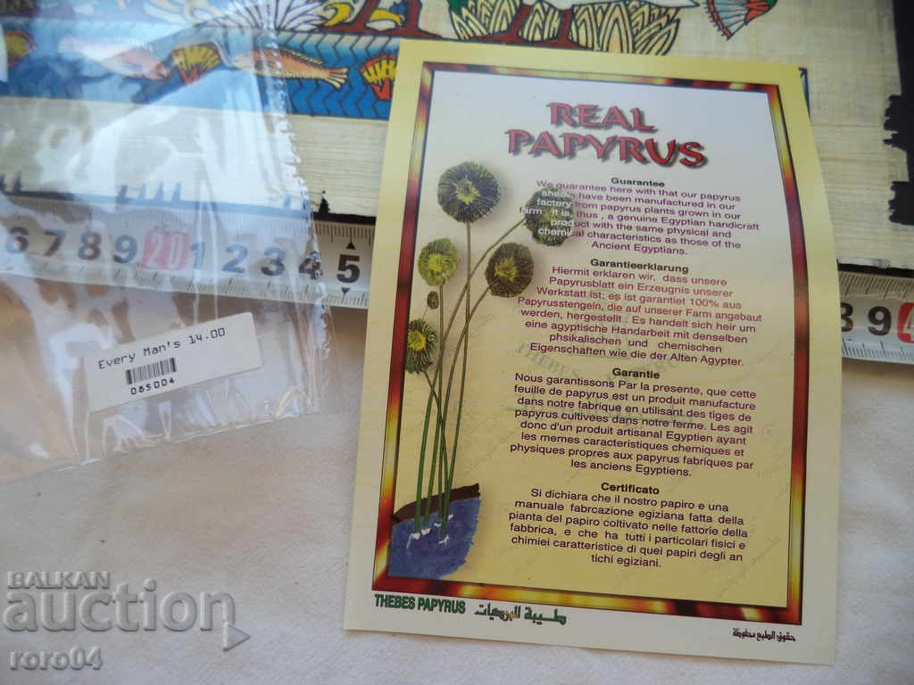 Delivery of PAPIRUS - EGYPT Delivery of PAPIRUS - EGYPT