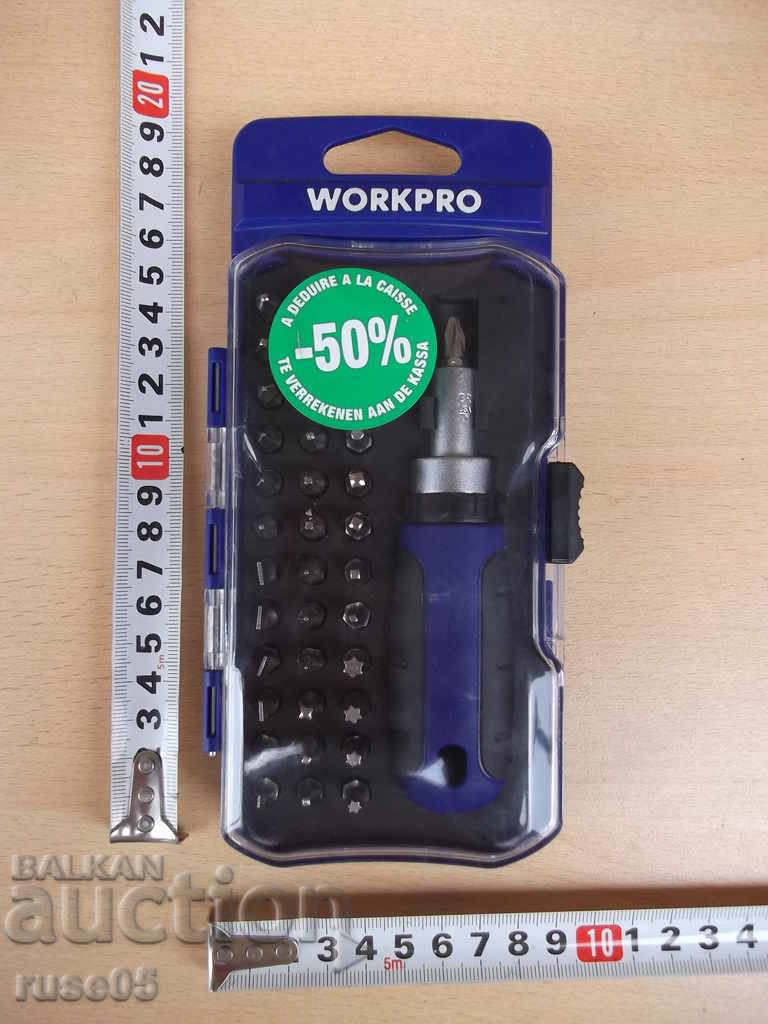 Screwdriver "WORKPRO" with 37 pcs. nozzles - 7 Screwdriver "WORKPRO" with 37 pcs. nozzles - 7
