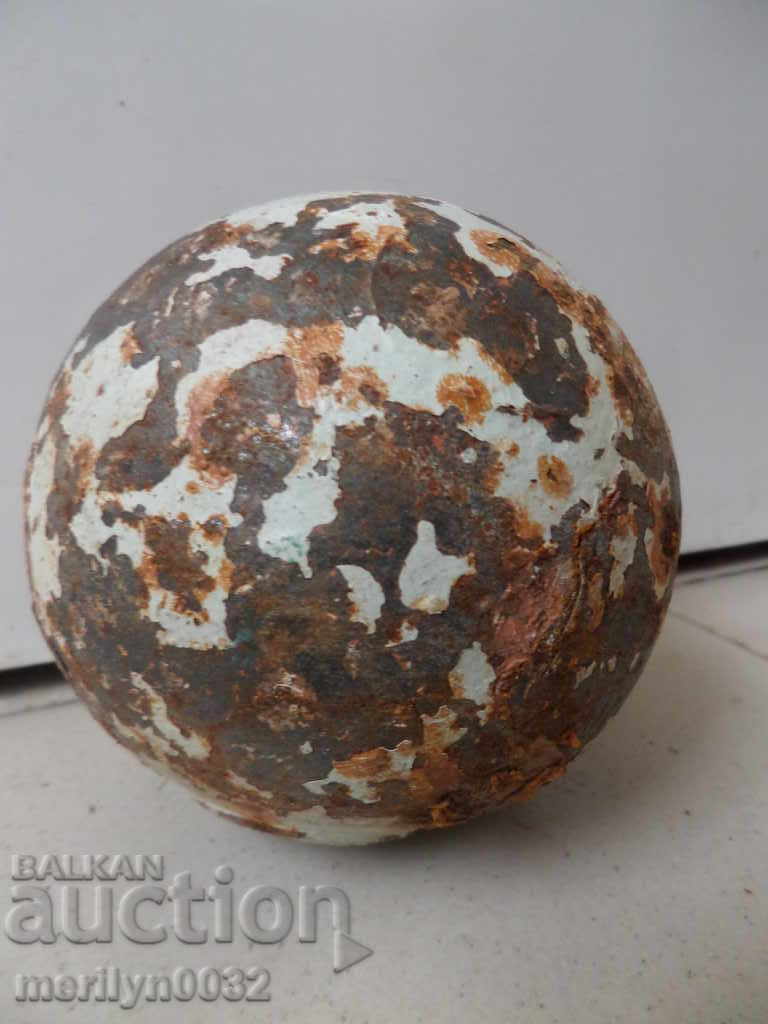 Old cannonball cannon mortar, bombard Crimean War RTOV - 7