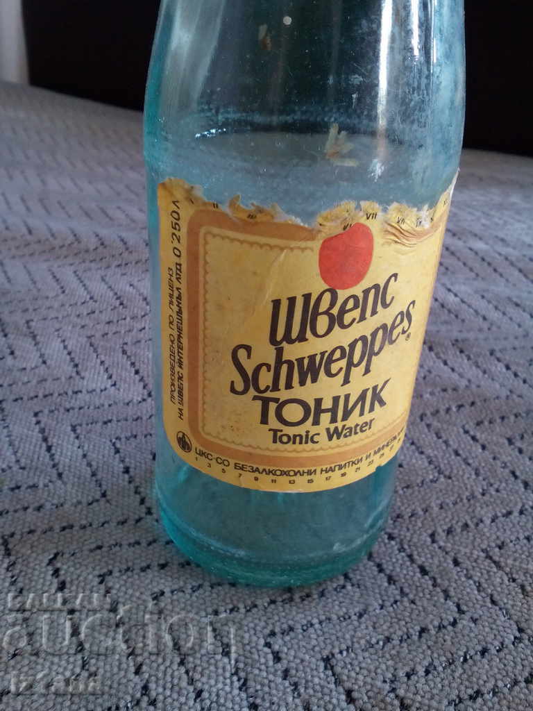 Old bottle SCHWEPPES, SWEPS TONIK with price 5.00 BGN | € 2.56