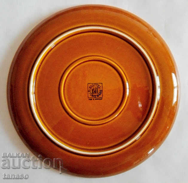 Farfurie veche din ceramică germană cu rețetă de gulaș cu preț € 11.00 | 21.51 BGN