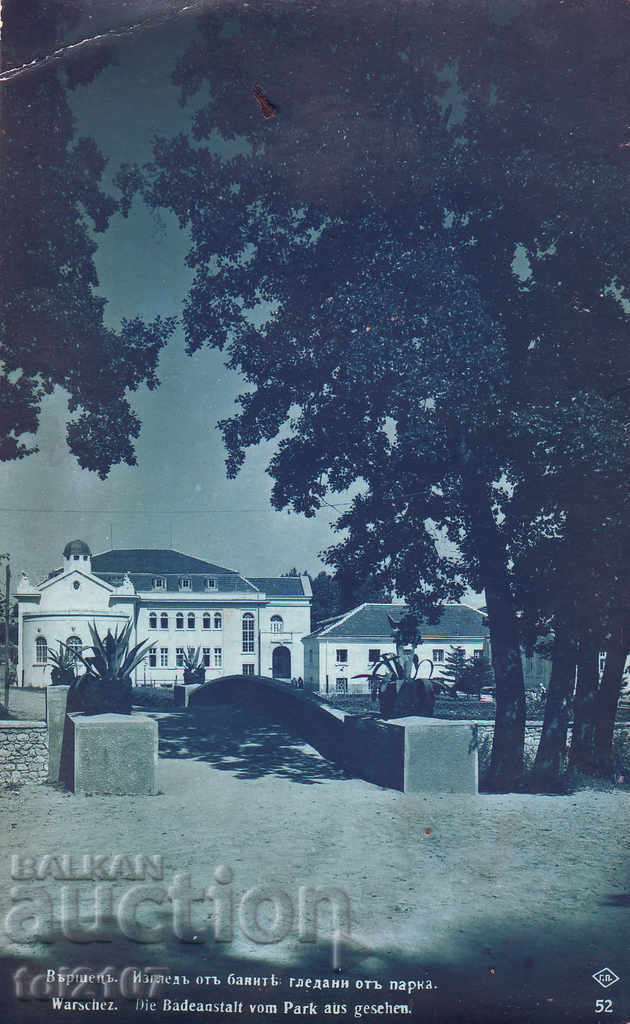 1931 Bulgaria, Varshets, vedere din bai - Paskov