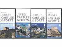 Чисти марки Европа СЕПТ Замъци и Фортове 2017 от Джърси