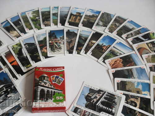Old, unused 52 Playing cards, tourist sites with price 15.00 BGN | € 7.67 Old, unused 52 Playing cards, tourist sites with price 15.00 BGN | € 7.67