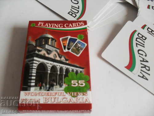 Old, unused 52 Playing cards, tourist sites