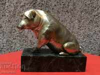 Bronze statue of a pig!