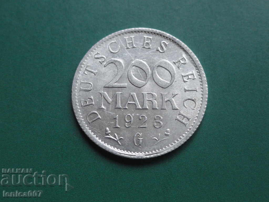 Germania 1923 - 200 mărci (G) cu preț € 2.00 | 3.91 BGN