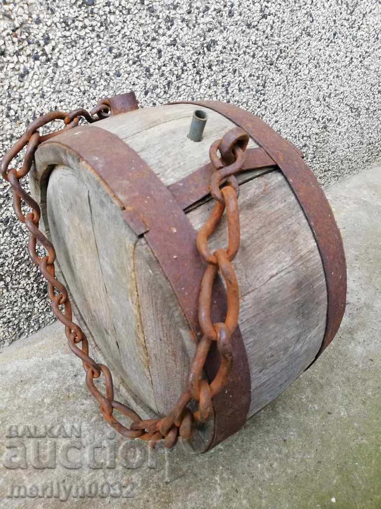 Old bucket, flask, barrel, crank, wooden with price 92.00 BGN | € 47.04