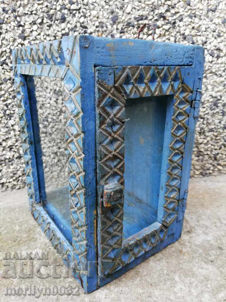 An old box of shepherd carving a clock case with price 99.00 BGN | € 50.62