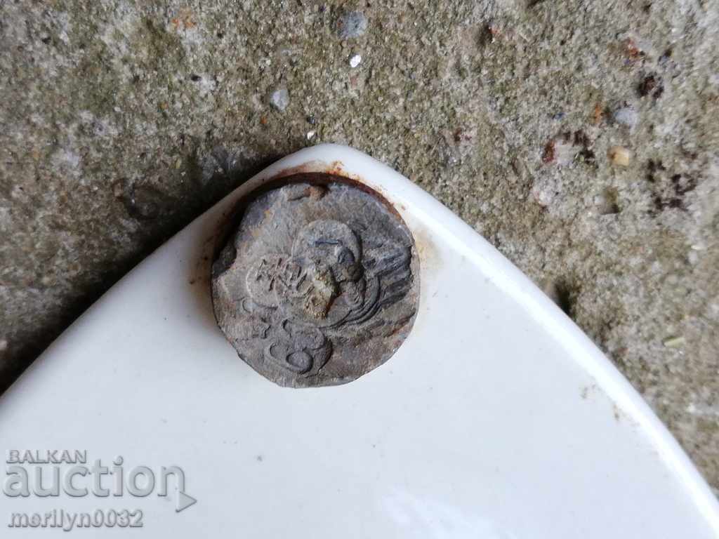 Auction  Enamelled brand name plate earthenware porcelain