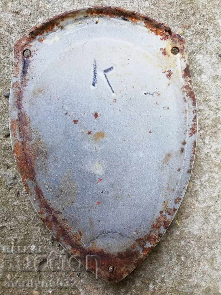 Enamelled brand name plate earthenware porcelain - 5