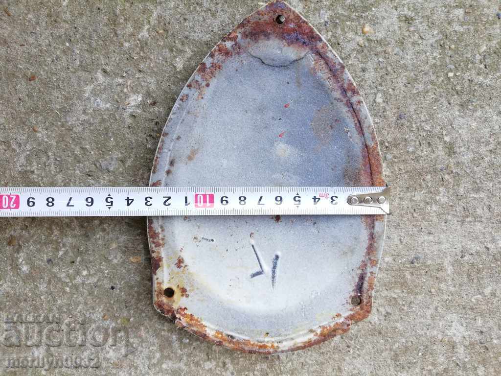 Enamelled brand name plate earthenware porcelain - 6