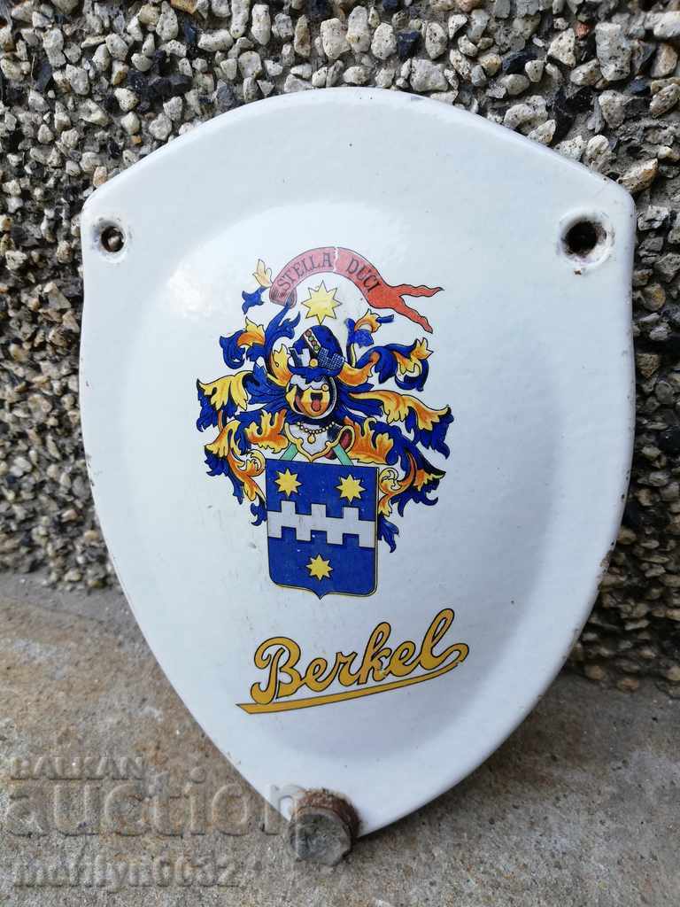 Enamelled brand name plate earthenware porcelain - 7