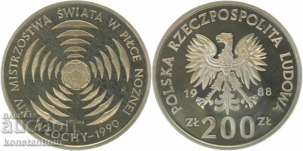 PROBA 200 Zloty 1988 UNC PROOF