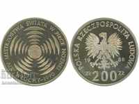 PROBA 200 Zloty 1988 UNC PROOF