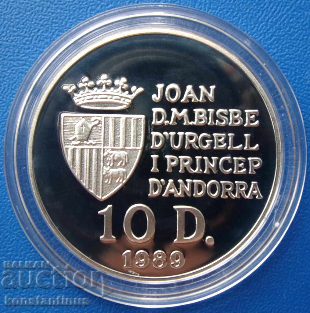 Andora 10 Dineri 1989 UNC PROOF cu preț € 40.90 | 79.99 BGN