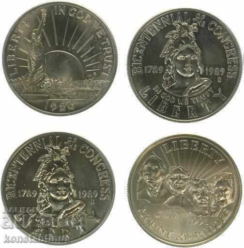 SUA 4 х ½ Dolar 1986 - 1989 UNC cu preț € 51.13 | 100.00 BGN