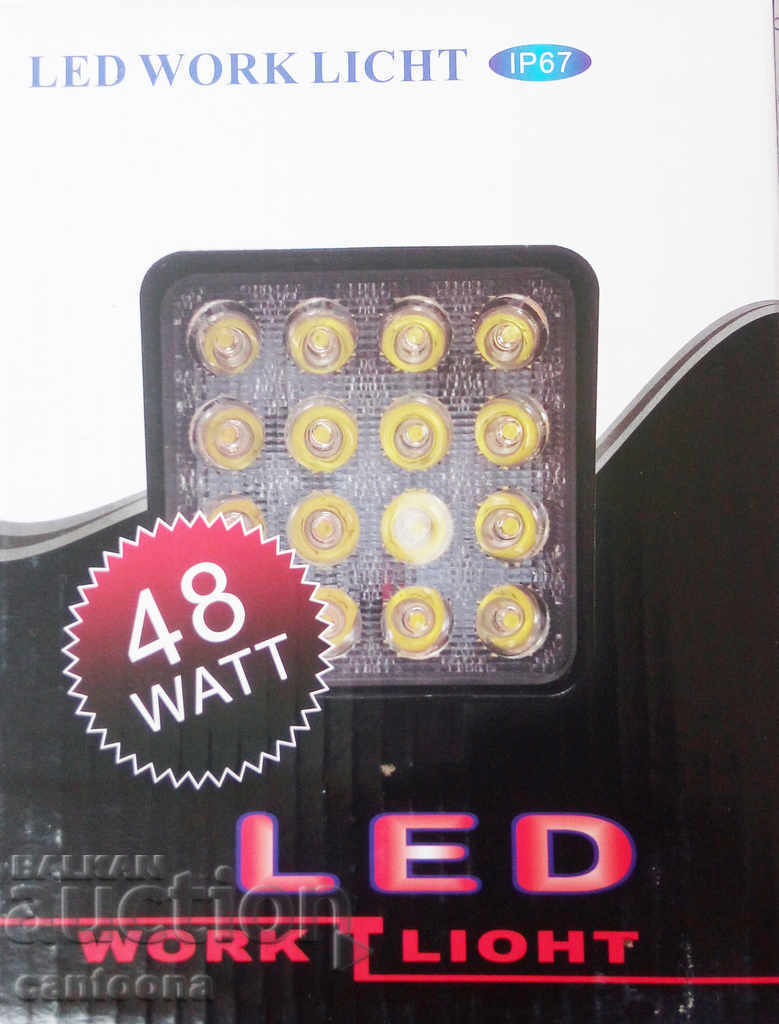 Auction  LED daylight, waterproof IP 67, 10-30V, 48 W