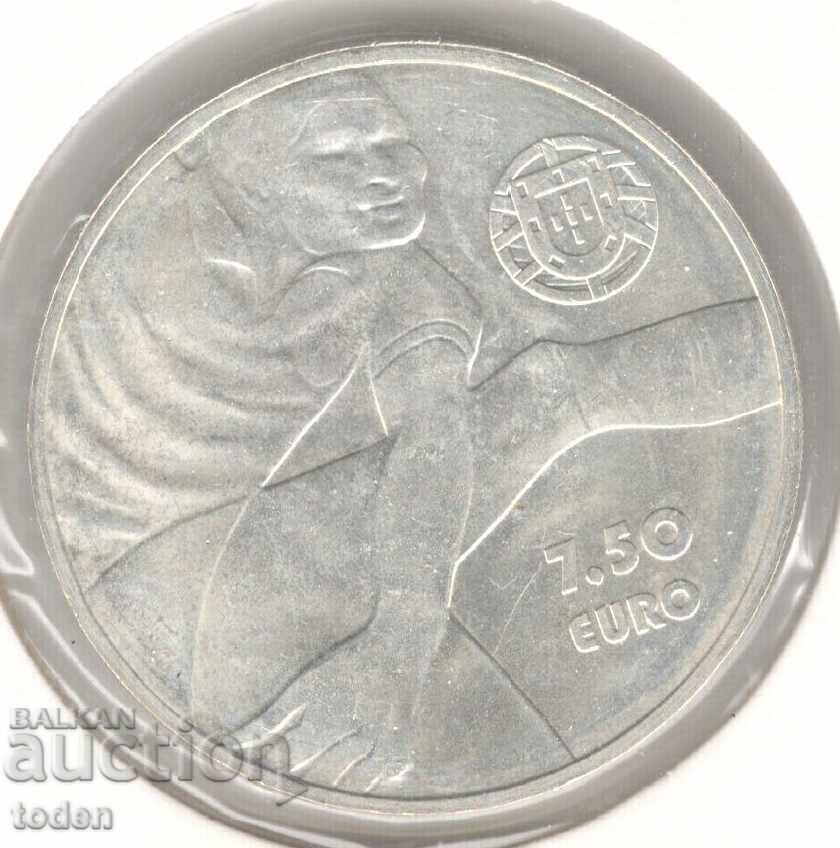 Portugal - 7.5 Euro - 2016 - KM# 884 - Sports Heroes - Eusébio - Silver